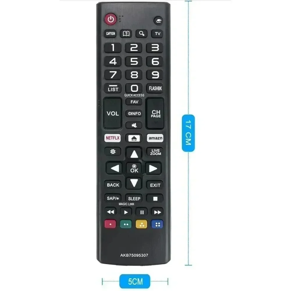 Remote Control Replacement‎ for LG LED LCD TV AKB75095307 See Compatibility List